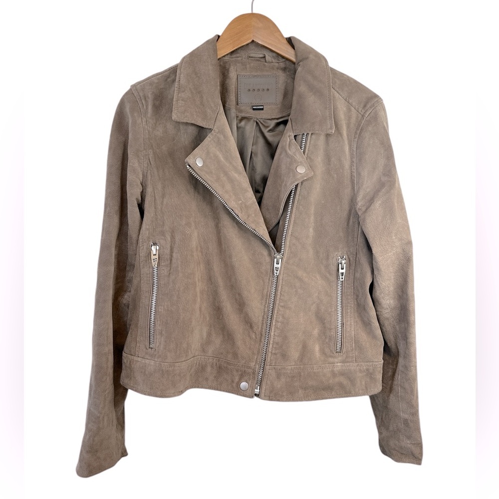 Blank NYC Brown Suede Moto Jacket - Picture 5 of 15